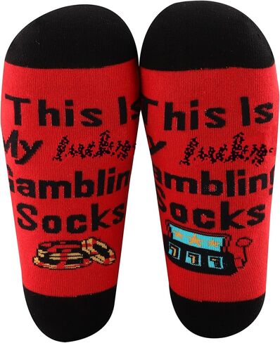 CMNIM This is My Gambling Socks Funny Casino Theme Sock- for Women Men Gambler Player Gifts Slot Machine Sock in Saudi Arabia