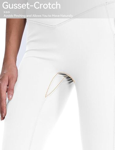 CHALLMOTI سروال كابري نسائي بطول الركبة مع جيوب وتمارين اليوجا بنطال كابري قابل للتمدد للجري كاجوال in Kuwait