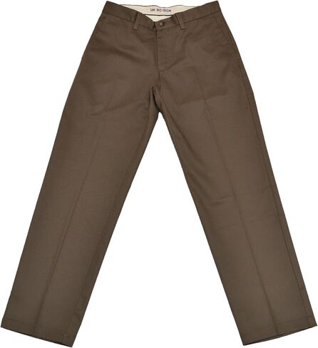 Lee Men's No Iron Relaxed Fit Flat Front Pant, Taupe, 32W x 30L in Saudi Arabia
