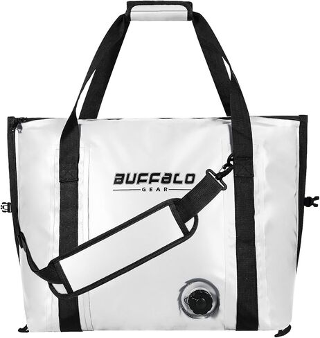 بافلو جير معزول كيس السمك برودة مسطحة القاع-27.5QT 58QT مقاوم للماء قتل السمك حقيبة، حقيبة الصيد مانعة للتسرب الأسماك برودة in Kuwait