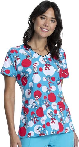 Tooniforms Women Scrubs Top V-Neck TF614 in Saudi Arabia