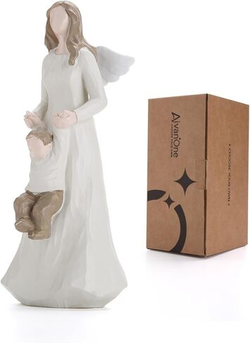 AivanOne Sweet Family Figurine, Parent and Children Statue, White Decorative Home Accent, Love Themed Gift,for Mother's Gift,and Home Decor in Saudi Arabia