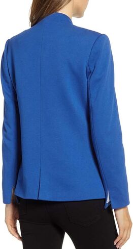 سترة نسائية من Vetinee بجيوب أمامية مفتوحة وأكمام طويلة للعمل والمكتب in Kuwait