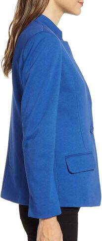 سترة نسائية من Vetinee بجيوب أمامية مفتوحة وأكمام طويلة للعمل والمكتب in Kuwait