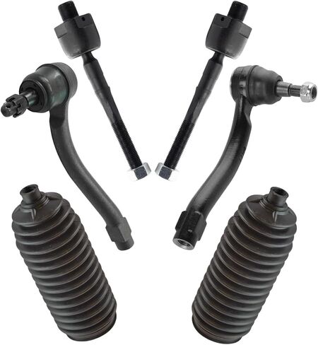 TRQ Front Steering Kit Rack & Penion Bellow Tie Rod متوافق مع 2008-2010 Infiniti G37 2009-2012 Nissan 370Z in Saudi Arabia
