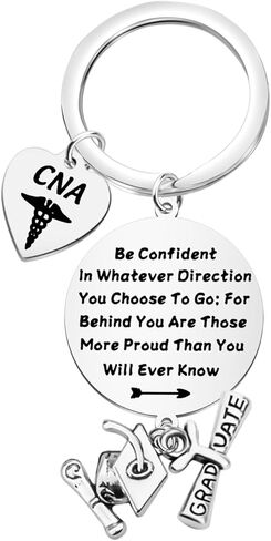 LQRI CNA 2023 Keychain CNA Gift CNA Stethoscope Medical Jewelry Certified Nursing Assistant Gift CNA Graduation Gifts in Saudi Arabia