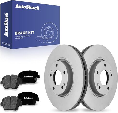 Autoshack Front Brake Kit Replace لعام 2011-2015 Hyundai Sonata 2011-2016 Kia Optima 2.0L 2.4L FWD DISCRING BRAKE ROTORS مع منصات الفرامل السيرامية 11.8 "(300.0 مم) SCD144444429 in Saudi Arabia