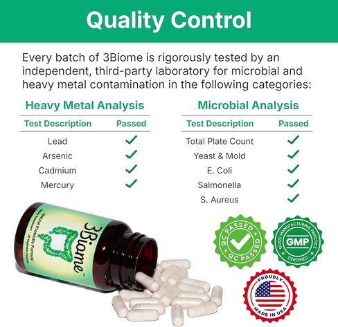3Biome - Natural Probiotic Supplement - Non-GMO, Vegan, Gluten-Free in Saudi Arabia