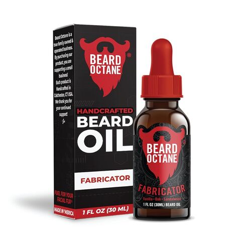 Beard Octane - Fabricator Beard Oil - 1 fl. Oz. - Premium Beard Care with Jojoba Oil - Beard Itch and Dry Skin Relief - All Natural Ingredients - Handcrafted in the USA in Saudi Arabia