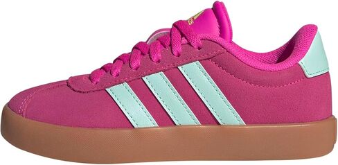 Adidas VL Court 3.0 Sneaker ، Aurora Plum/Zero Metallic/Pink Gum ، 12.5 US US Little Kid in Saudi Arabia