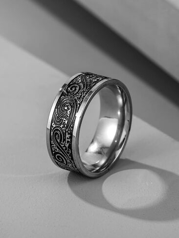 Men's Stainless Ste Ring with Watch Design Unique Fashion Ring in Saudi Arabia