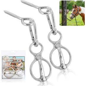 2 Sets Horse Tie Ring, Tie Ring for Horses 304 Stainless Steel, Horse Training Accessories for Indoor and Outdoor Horse Trailers, Horse tack and Supplies Accessories in Kuwait