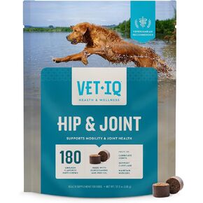 VetIQ Cat Hip & Joint Supplement, Chicken Flavored Cat Supplement with Glucosamine and Green Lipped Mussel for Mobility and Arthritis Support, 3.7oz in Kuwait