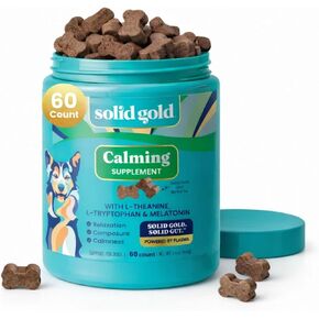 Solid Gold Calming Chews for Dogs with Melatonin for Storms & Travel, 120ct in Saudi Arabia