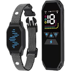 Dog Training Collar, Dog Shock Collar with Remote Control, 2500FT and 4 Training Modes Beep, Vibration, Electric Shock, IP67 Waterproof Rechargeable E-Collar for All Breed in Kuwait