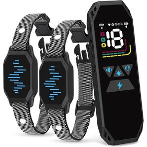 Dog Training Collar, Dog Shock Collar with Remote Control, 2500FT and 4 Training Modes Beep, Vibration, Electric Shock, IP67 Waterproof Rechargeable E-Collar for All Breed in Kuwait