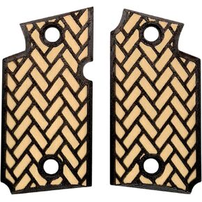 Desert Tan & Black Weave Printed Sig Sauer P938 Grips in Saudi Arabia