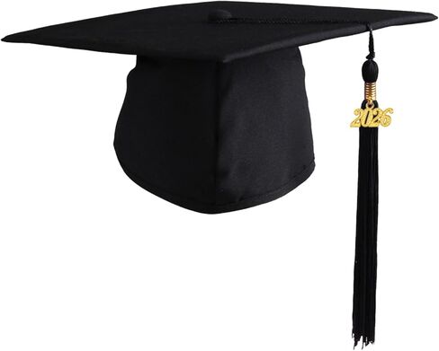 Unisex Adult Matte Graduation Cap with 2024 Tassel for High School and College in Kuwait