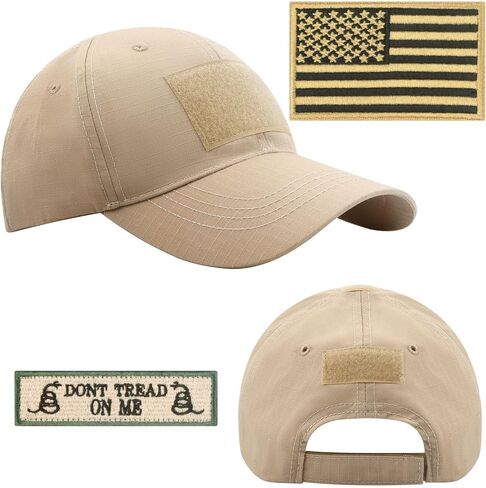 GES Tactical Hat for Men with 2 Pieces Military Patches, Operator Hat with USA Flag in Saudi Arabia