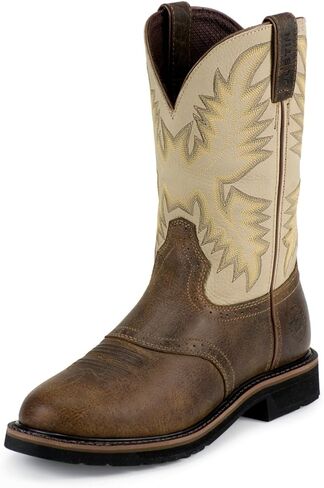 Justin Men's Superintendent Western Work Boot Soft Toe Rust Copper 9.5 D in Saudi Arabia