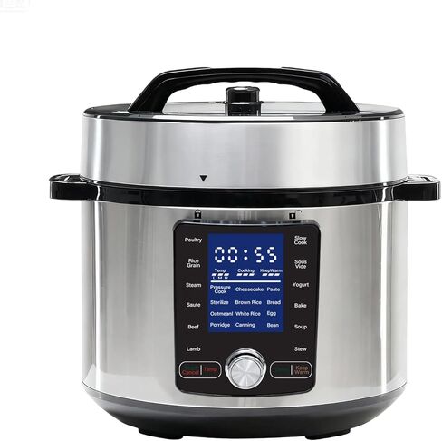 NEWBULIG 8.5 Quart Electric Pressure Cooker, Stainless Steel Multi Cooker Pressure, 24-in-1 Slow Cooker for Rice, Meat Stew, Porridge, Multigrain, Soup, Bean, Bake, Steam, Yogurt Maker in Saudi Arabia