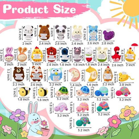 36 Pcs Positive Fruits Vegetables Crochet Emotional Dolls Bulk Support Knitted Crochet Encouragement Emotional Gifts with Positive Words for Friends Coworker Decorations for Home Office in Saudi Arabia