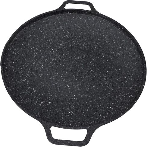 Brrnoo Korean Bbq Grill, Kbbq Grill Korean Bbq Pan with Round Non Stick Coating Aluminum Alloy Temperature Electric Pan for Induction, Gas in Saudi Arabia