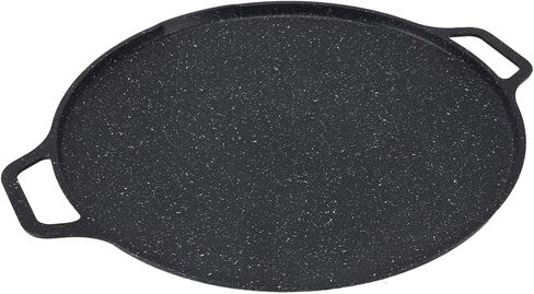 Brrnoo Korean Bbq Grill, Kbbq Grill Korean Bbq Pan with Round Non Stick Coating Aluminum Alloy Temperature Electric Pan for Induction, Gas in Saudi Arabia