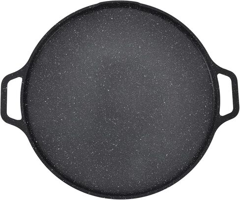 Brrnoo Korean Bbq Grill, Kbbq Grill Korean Bbq Pan with Round Non Stick Coating Aluminum Alloy Temperature Electric Pan for Induction, Gas in Saudi Arabia