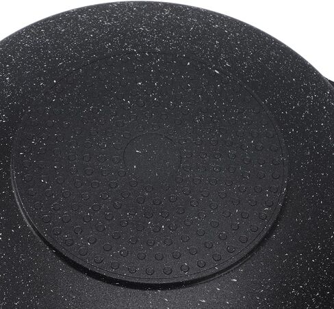 Brrnoo Korean Bbq Grill, Kbbq Grill Korean Bbq Pan with Round Non Stick Coating Aluminum Alloy Temperature Electric Pan for Induction, Gas in Saudi Arabia