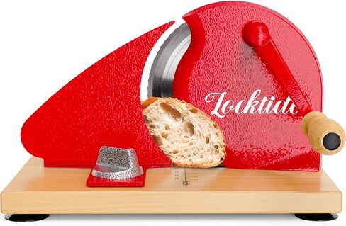 Upgrade Manual Bread Slicer for Homemade Sourdough - Adjustable Thickness & Evenly Slice, Bread Slicer with Scale Lines, Hand Crank, Suction Cups and Bread Guide for Sandwiches, Toast, Bagel, Baguette in Kuwait