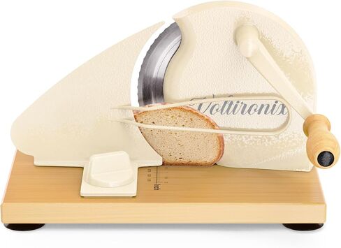 Upgrade Manual Bread Slicer for Homemade Sourdough Bread, Adjustable Thickness with Stainless Steel Serrated Blade, Even Slicing Guide, Non-Slip Suction Cups – Ideal for Home Kitchens and Bakeries in Saudi Arabia