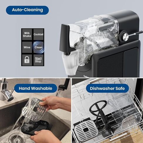 Slushie Machine No Ice Needed, 88-OZ Large Capacity, Rapid Cool, LED Display, Frozen Drink Maker Perfect for Slush, Milkshakes, Frappes and More, Dark Black in Saudi Arabia