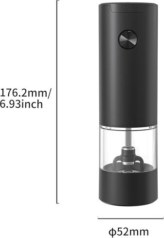 Electric Salt and Pepper Grinder Battery Powered Automatic Pepper Mill Grinder, Adjustable Coarseness shakers, One-Hand Operation for Kitchen in Saudi Arabia