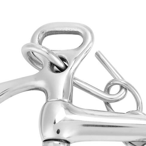 ZJchao Snaffle Bit, Stainless Steel Horse Bit Horse Mouth Low Port Mouth Chewing Roller Silver Stainless Steel Kimberwicke (#1) in Saudi Arabia