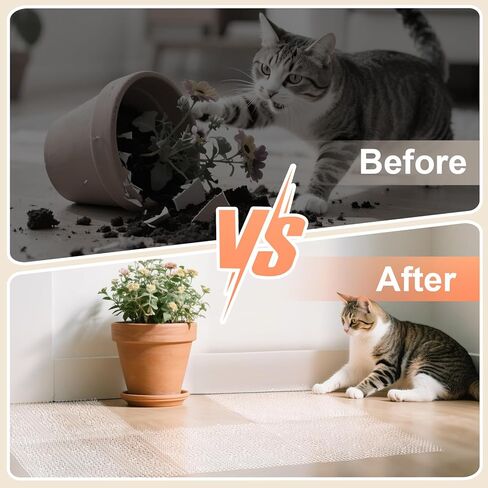 Uross Scat Mat for Cats -10PCS Deterrent Mat with Spikes Indoor Cat Repellent Mat Outdoor Scat Spikes Mat Indoor Cat Countertop Deterrent Keep Cats Off Counter in Saudi Arabia