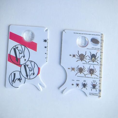 Tick Remover Card with Magnifying Glass, Wallet Sized Tick Remover Tool for Cat, Dog, Pet in Saudi Arabia