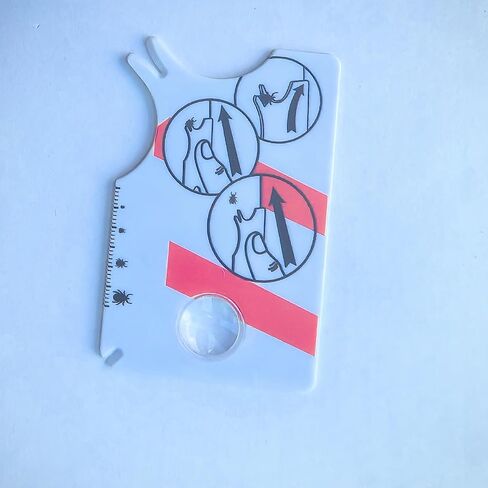 Tick Remover Card with Magnifying Glass, Wallet Sized Tick Remover Tool for Cat, Dog, Pet in Saudi Arabia