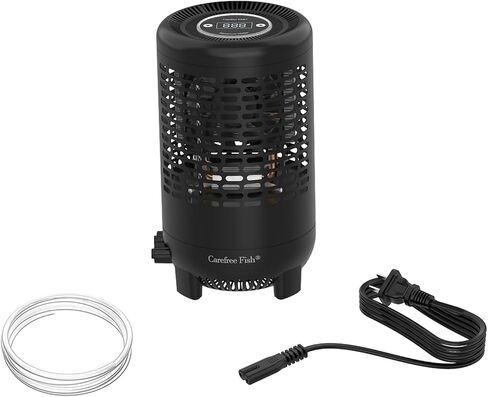 تقنية أشباه الموصلات لتبريد حوض السمك من كارفري مياه تبريد منخفضة الضوضاء 35 ديسيبل عمر خدمة طويل حجم صغير موفر للطاقة لخزان ≥12 جالون (رقم براءة الاختراع: US D1065431S) in Kuwait