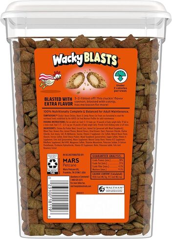 Temptations Wacky Blasts Cat Treats, Cluckin’ Bacon Flavor, 16 oz. Tub in Saudi Arabia