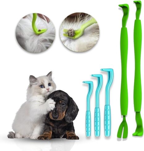 Tick Remover Tool - Safe & Easy Tick Remover for Humans and Pets - Effective Tick Remover for Cats and Dogs - Small to XL Tick Removal Tool for Dogs - Twist & Pull Tick Removal Kit (Set of 5) in Saudi Arabia