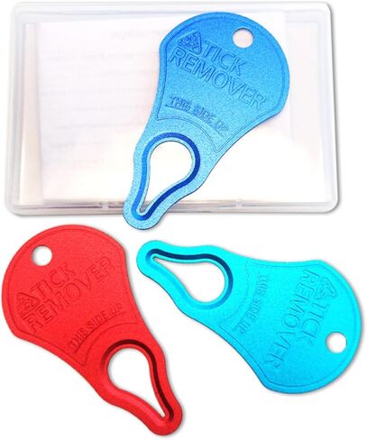Tick Remover Tool 3 Pack – Portable Tick Key for Pets, Dogs, Animals, and Humans – Quick & Safe Tick Removal Tool – Essential Outdoor Camping Gear for Easy and Reliable Use in Saudi Arabia