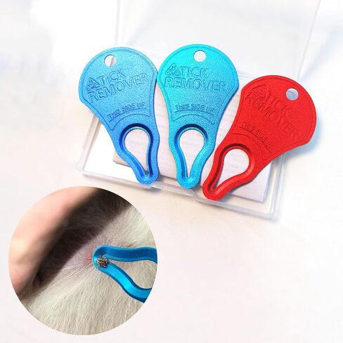 Tick Remover Tool 3 Pack – Portable Tick Key for Pets, Dogs, Animals, and Humans – Quick & Safe Tick Removal Tool – Essential Outdoor Camping Gear for Easy and Reliable Use in Saudi Arabia