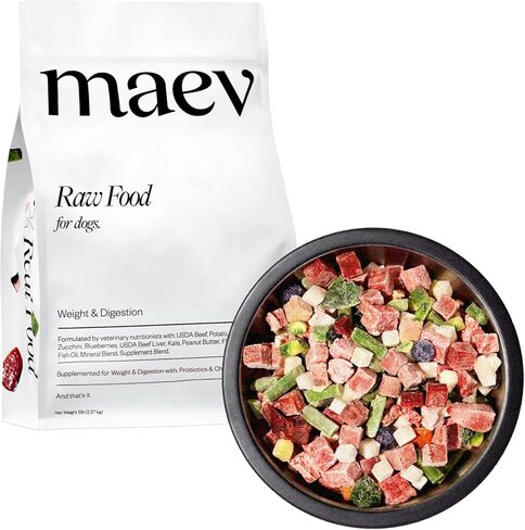 Maev Human-Grade Beef Dog Food, Weight & Digestion Formula, Whole Ingredient, Gluten-Free, High Protein Puppy & Dog Food, 5 lb in Kuwait