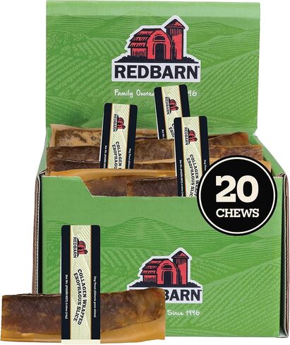 Redbarn Medium Rolled Collagen-Wrapped Esophagus Dog Treat, All-Natural, Grain-Free, Gluten-Free, Rawhide-Alternative Chews (Case of 25) in Saudi Arabia
