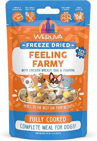 Weruva Dog Freeze Dried, Steak Frites Dinner with Sirloin Tip, Egg, Pumpkin & Sweet Potato, 13oz Bag in Saudi Arabia