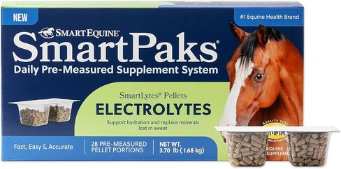 SmartLytes SmartPaks مكمل إلكتروليت لبيليه الحصان | يشجع على الترطيب، ويجدد الشوارد | بدون سكر مضاف | نكهة التفاح والموز | 28 يوم | باكس اليومية in Kuwait