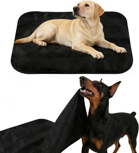 وسادة قفص للكلاب مقاومة للمضغ، سرير كلب غير قابل للتدمير مع قماش مقاوم للتمزق من الدرجة العسكرية، حصيرة بيت الكلب قابلة للعكس مقاومة للماء، سرير الحيوانات الأليفة المحمول للسفر ومقعد السيارة، يمكن غسله في الغسالة (23 × 17 بوصة) in Kuwait