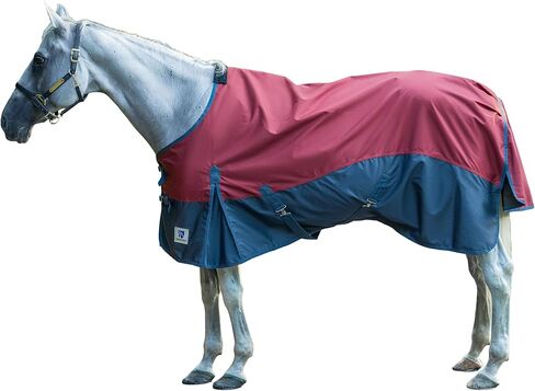 ورقة المطر إقبال الخيل | بطانية 600 دينير ريبستوب بدون تعبئة (0 جم) | مقاوم للماء وخفيف الوزن وجيد التهوية | طبقة خارجية مقاومة للتمزق وطبقة داخلية حريرية خالية من الفرك | رمادي/كحلي - 78 بوصة in Kuwait