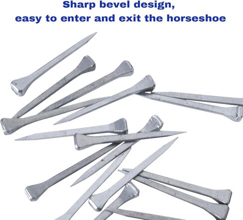 BHTOP E3 Horseshoe Nails, 100 Pcs Steel 1.2 Inch Horseshoe Nail Horseshoe Nails for Horse Training Equestrian Sports, Low-Carbon Steel in Saudi Arabia